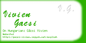 vivien gacsi business card