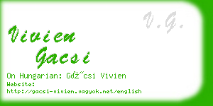 vivien gacsi business card